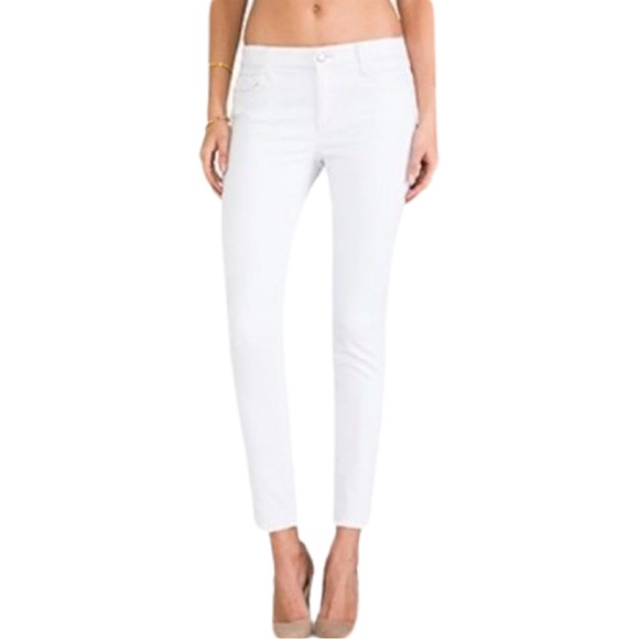 Joe's Jeans Denim - JOE’S JEANS Skinny Ankle Pennie Jeans White Mid-Rise Stretch Size 27